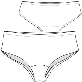 Moldes de confeccion para DAMA Mallas Bikini 12